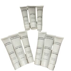 9 Lanovera 3 Shampoo 3 Conditioner 3 Body Wash MGM Travel NEW Sealed